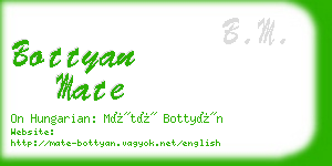 bottyan mate business card